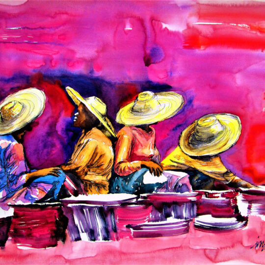 Covers - By Ini Brown - Water color on paper